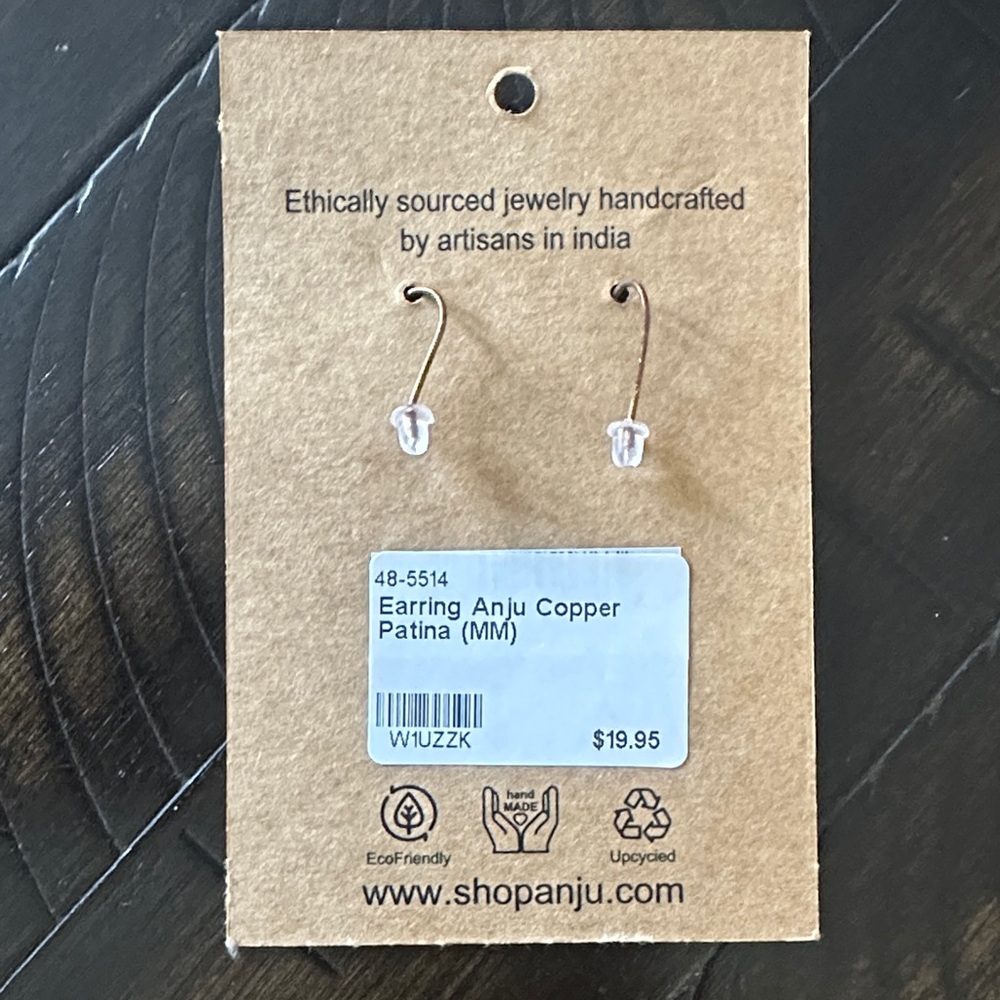Anju Blue Teardrop Earrings - Picture 2 of 3